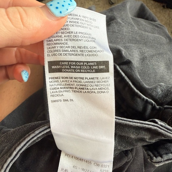 Levi's Denizen High Rise Skinny Black Charcoal Wash Skinny High RiseJeans - Picture 12 of 12